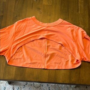 Lululemon small Orange Crop Top xs